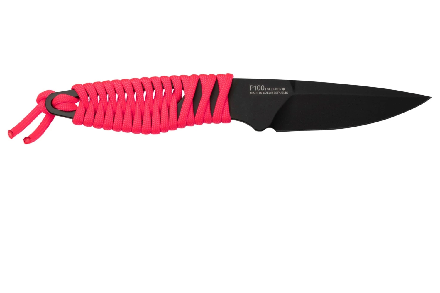 ANV Knives P100 Sleipner Cerakote, Pink Paracord, P100-044, Black Kydex Sheath, Cuchillo De Cuello - Imagen 2