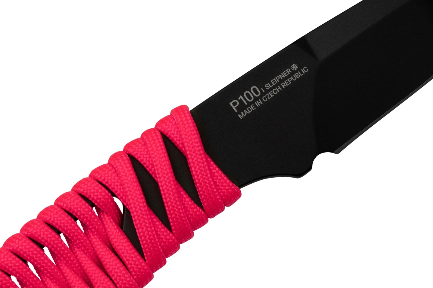 ANV Knives P100 Sleipner Cerakote, Pink Paracord, P100-044, Black Kydex Sheath, Cuchillo De Cuello - Imagen 5