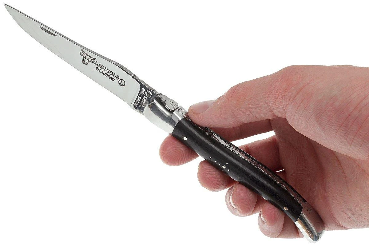 Laguiole En Aubrac HP 12cm De Madera De ébano Limado A Mano L0212EBH-FSI1 - Imagen 7