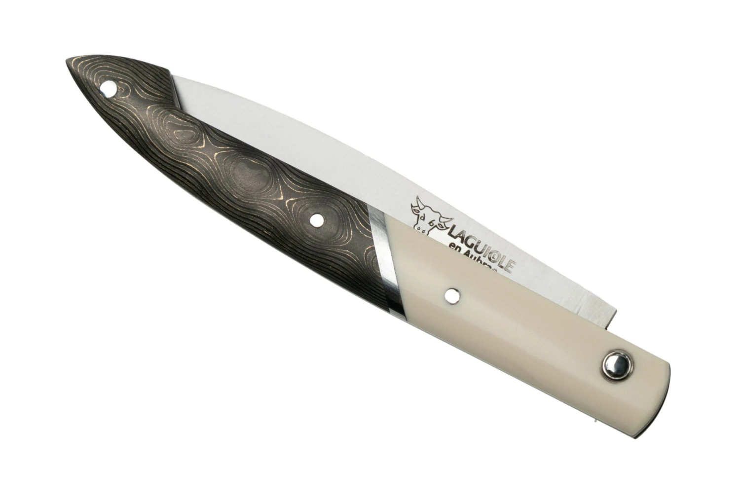 Laguiole En Aubrac Capucin L0510CECI Elforyn Gold Carbon Fibre, Navaja, 10 Cm - Imagen 4