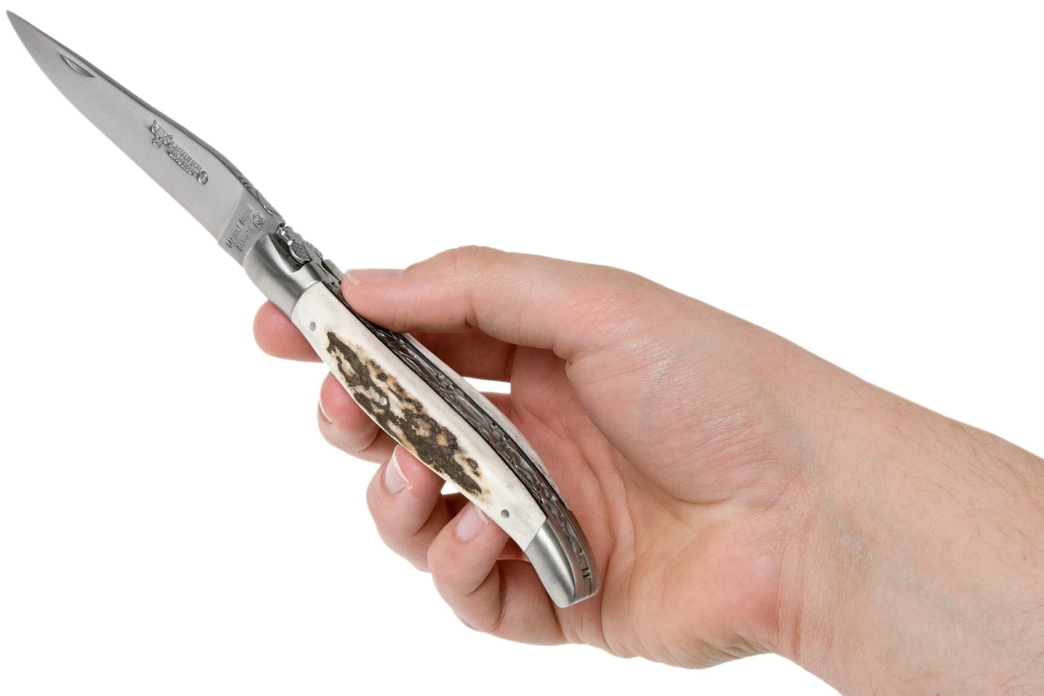 Laguiole En Aubrac 12cm Double Plates, Stag Horn Limado A Mano, L0712BCI/FSB1 - Imagen 8