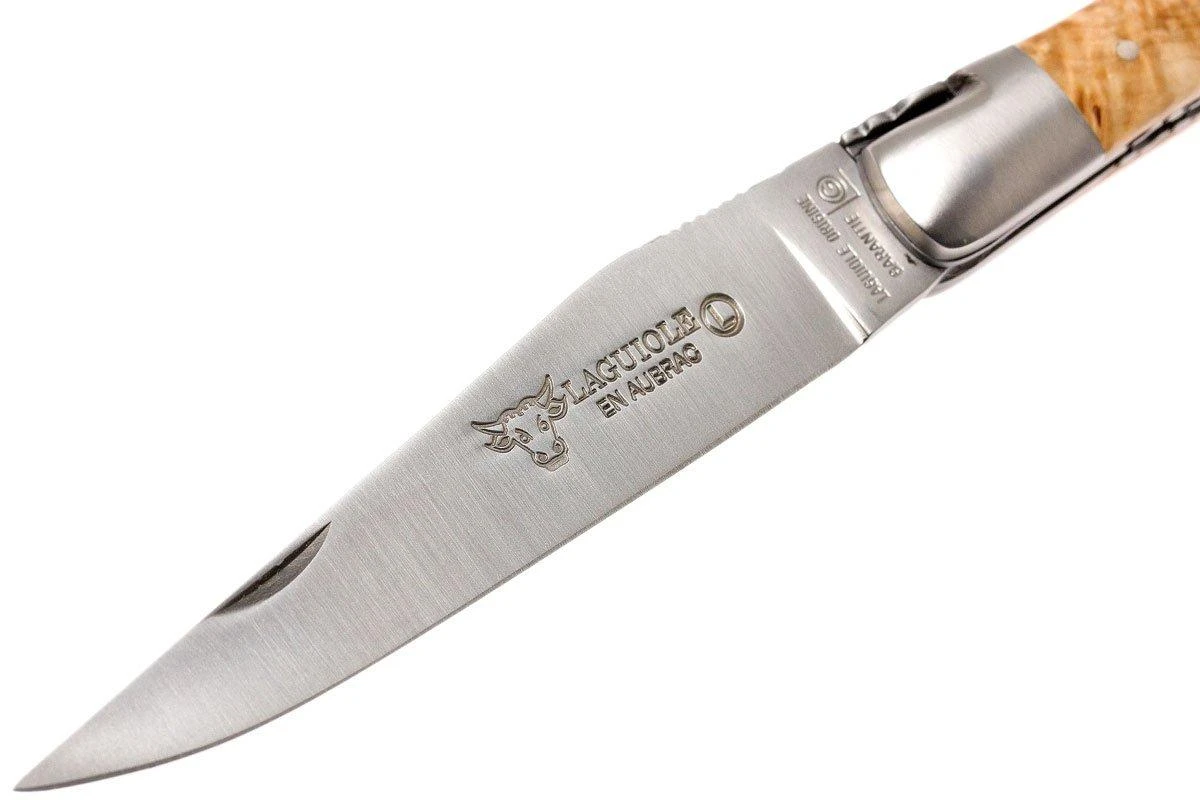 Laguiole En Aubrac 12cm Double Plates, De Madera De Castaño Limado A Mano, L0712NWI-FSB1 - Imagen 3