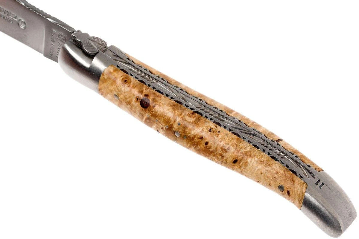 Laguiole En Aubrac 12cm Double Plates, De Madera De Castaño Limado A Mano, L0712NWI-FSB1 - Imagen 7