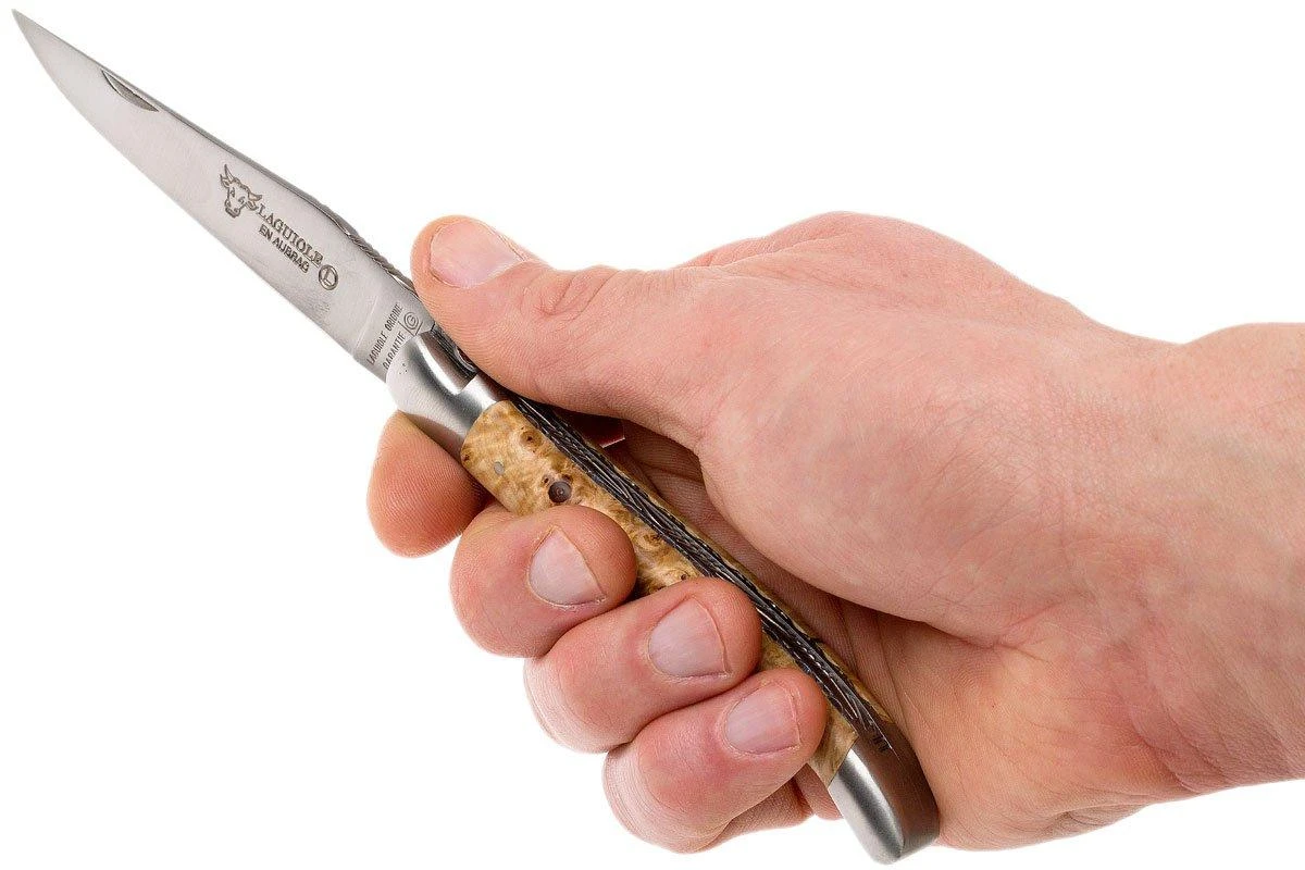 Laguiole En Aubrac 12cm Double Plates, De Madera De Castaño Limado A Mano, L0712NWI-FSB1 - Imagen 8