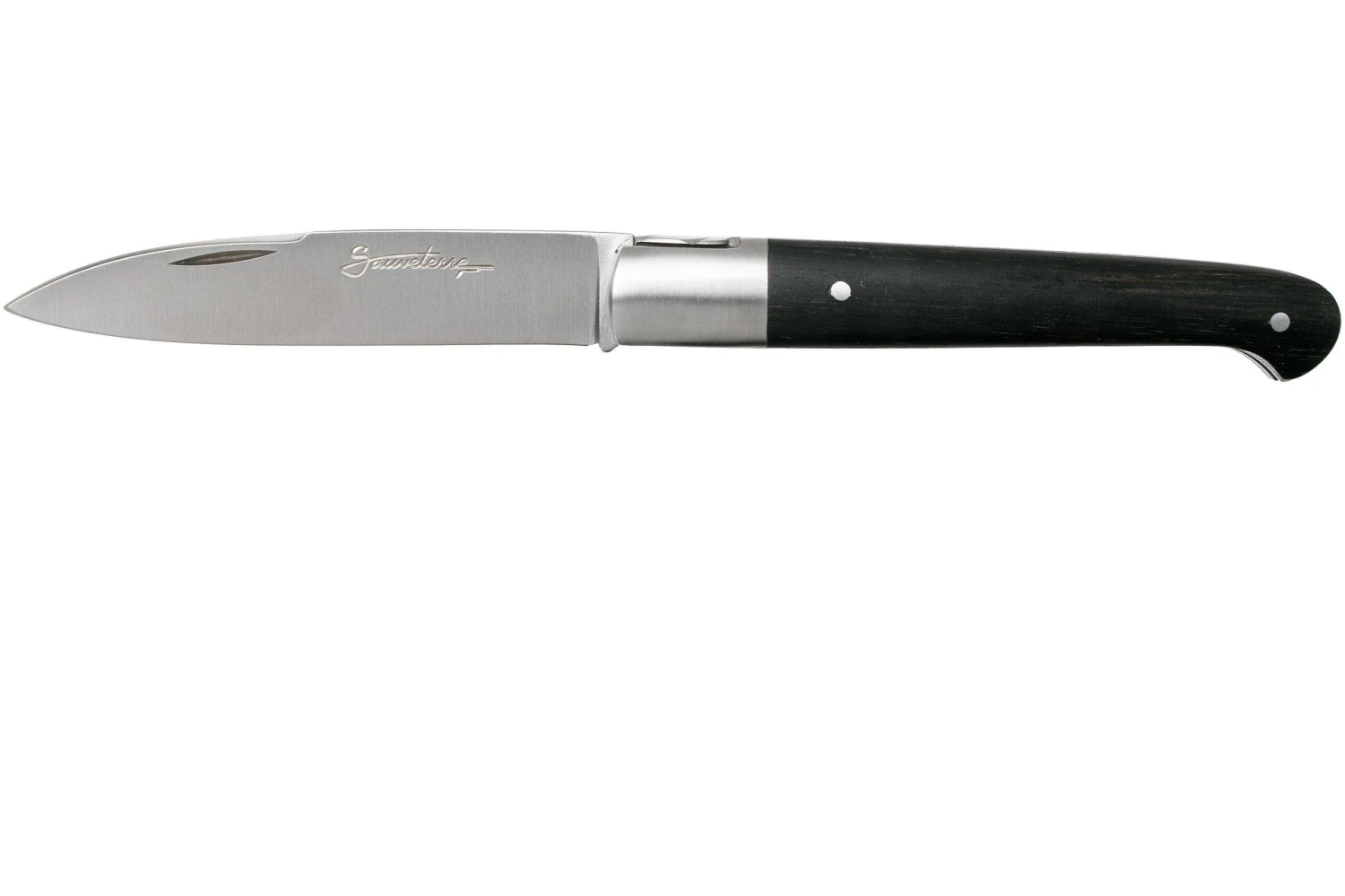 Laguiole En Aubrac Sauveterre 9 Cm Guillochees De Madera De ébano, Cuchillo De Caballero