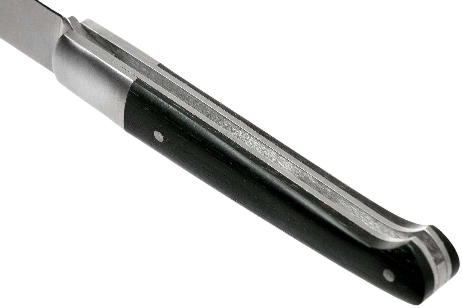 Laguiole En Aubrac Sauveterre 9 Cm Guillochees De Madera De ébano, Cuchillo De Caballero - Imagen 5