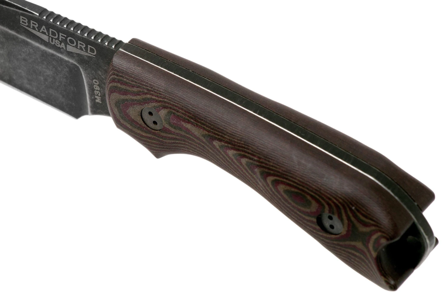 Bradford Guardian 3, 3D Brown-Red Richlite, M390 False Edge Nimbus Knivesandtools Exclusive - Imagen 5