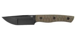 Bestech Heidi Blacksmith #2 Hollow Compound Grind, Black Stonewashed, Canvas Micarta BFK04D Cuchillo Fijo