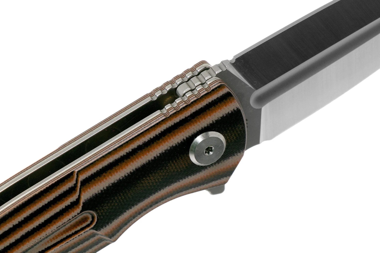 Bestech Fin BG34C-1 Satinado/Negro, Naranja, Beige G10 Navaja - Imagen 6