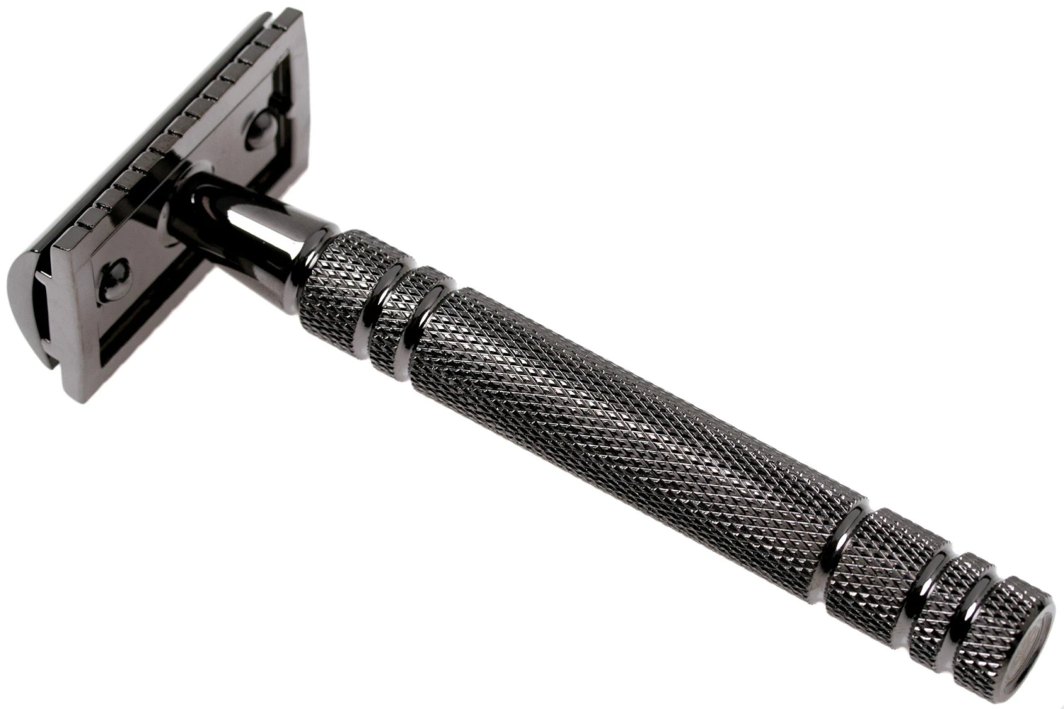 Böker Safety Razor Boraso Gunmetal Grey 04BO223 Maquinilla De Afeitar Clásica, Gris - Imagen 2