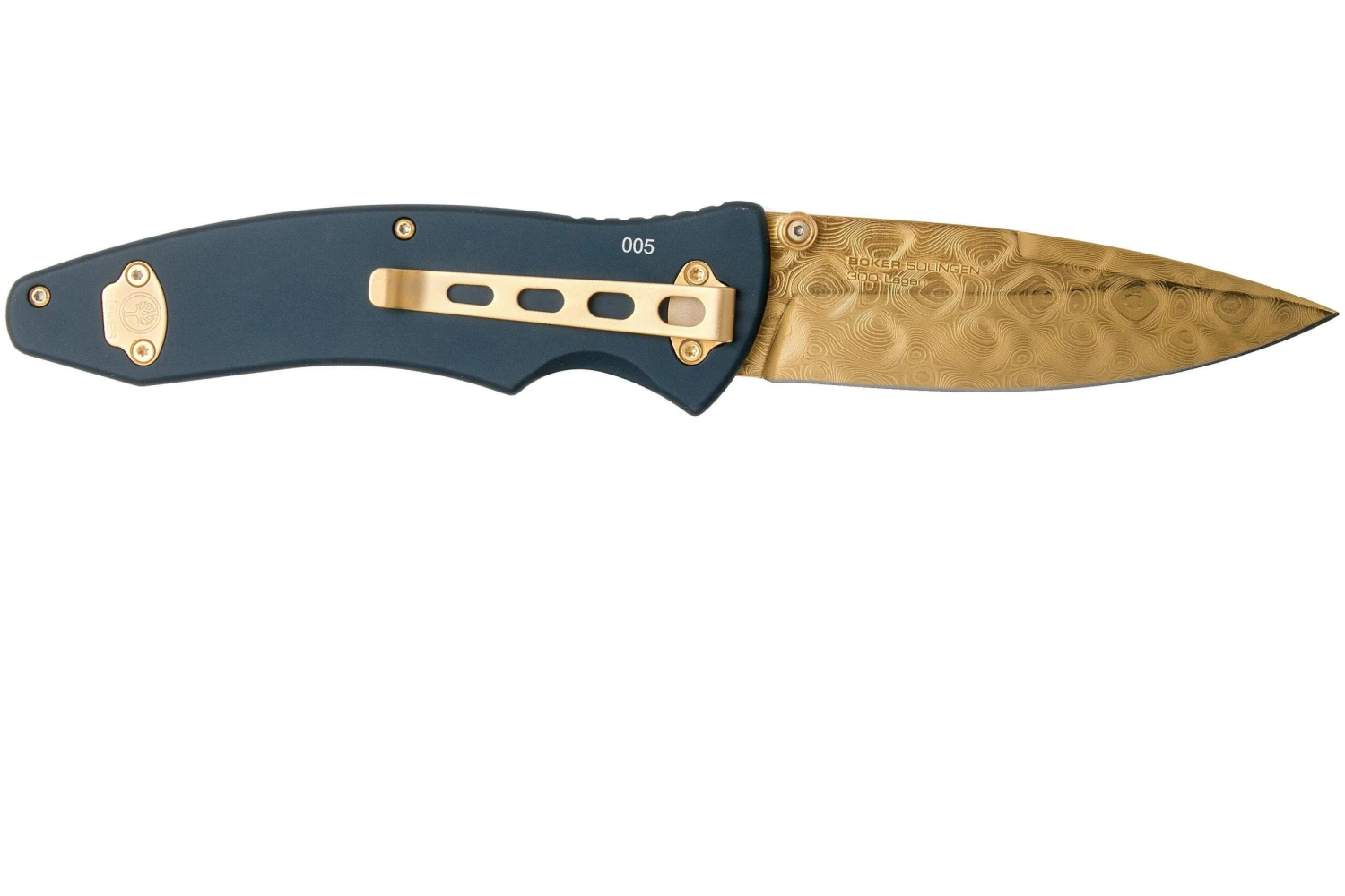 Böker Tirpitz Damast Gold Limited Edition 110194DAM Navaja - Imagen 2