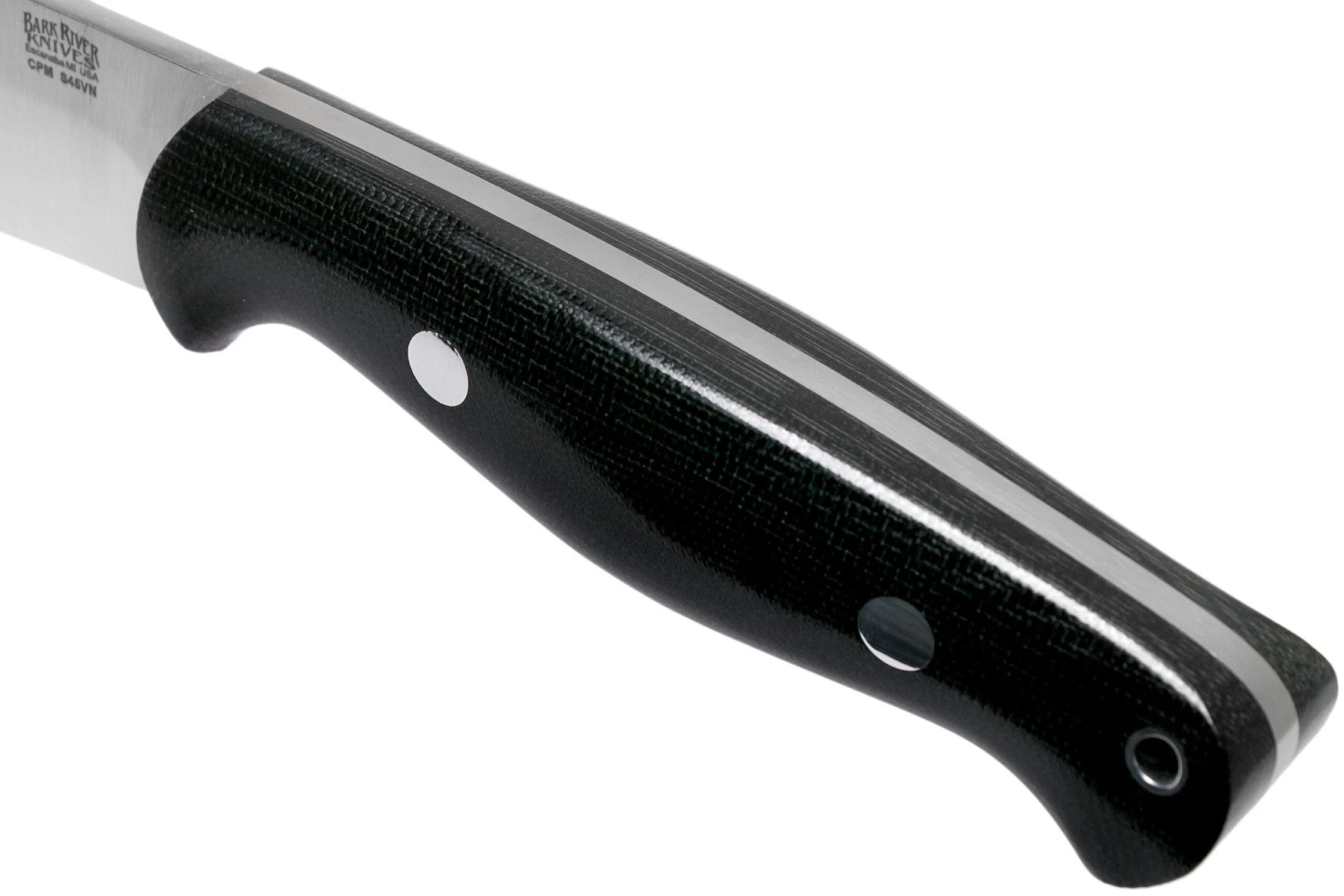 Bark River North Country EDC 2 CPM S45VN Black Canvas Micarta Cuchillo Fijo - Imagen 5