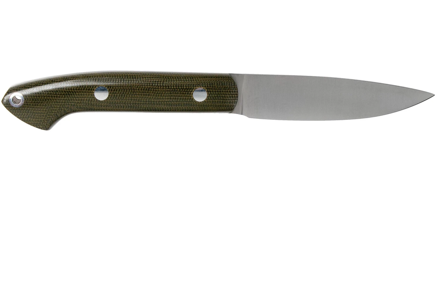 Bark River Bird & Trout CPM S45VN, Green Canvas Micarta - Imagen 2