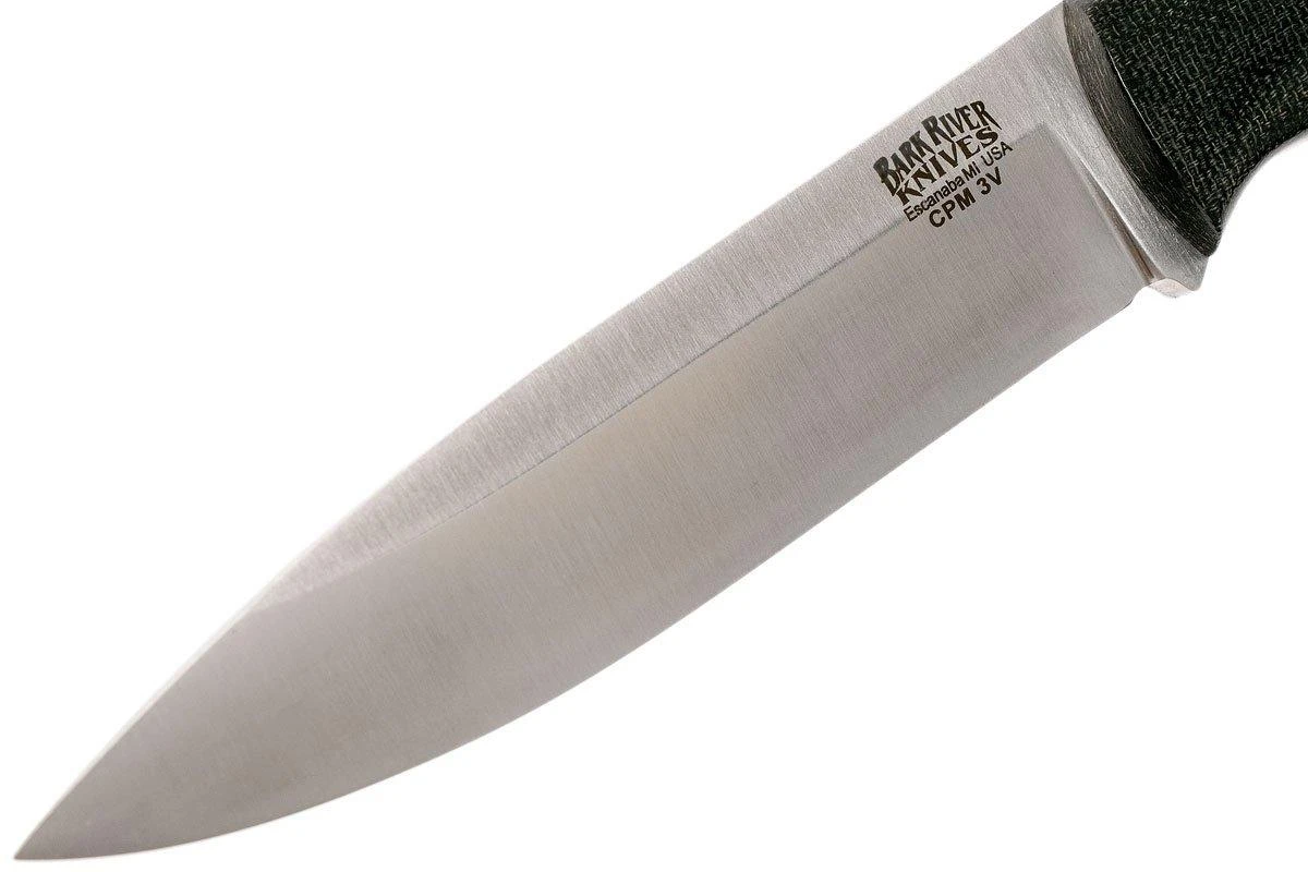 Bark River Aurora 3V, Black Canvas Micarta Cuchillo Bushcraft - Imagen 3