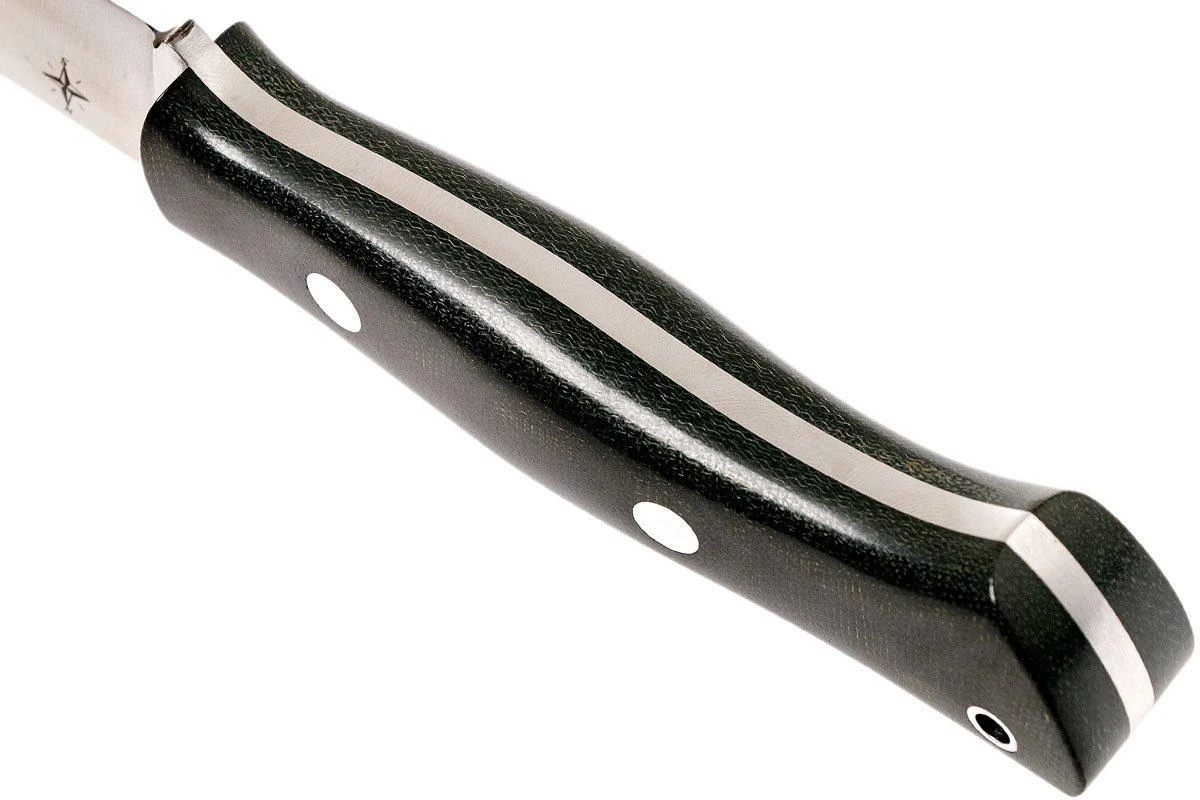 Bark River Aurora 3V, Black Canvas Micarta Cuchillo Bushcraft - Imagen 4