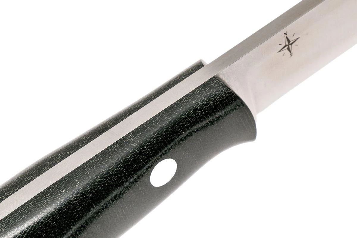 Bark River Aurora 3V, Black Canvas Micarta Cuchillo Bushcraft - Imagen 5