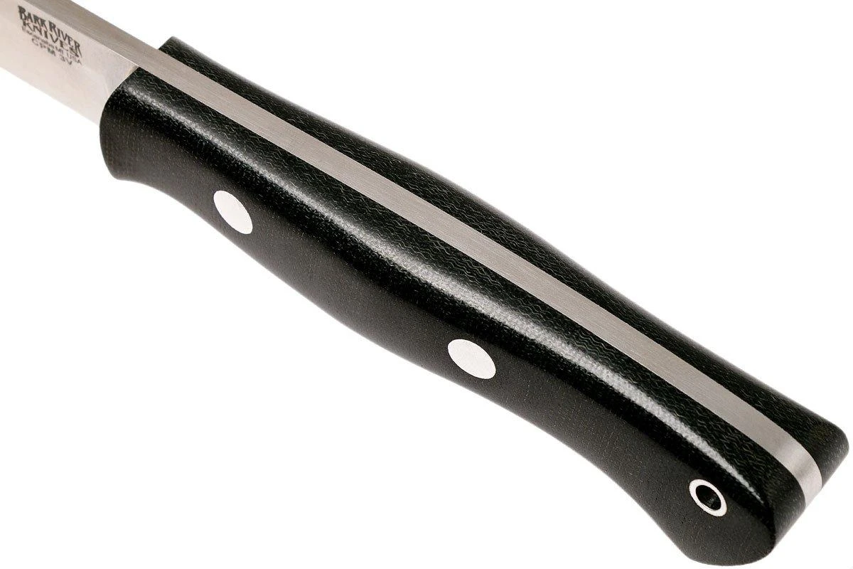 Bark River Aurora 3V, Black Canvas Micarta Cuchillo Bushcraft - Imagen 6