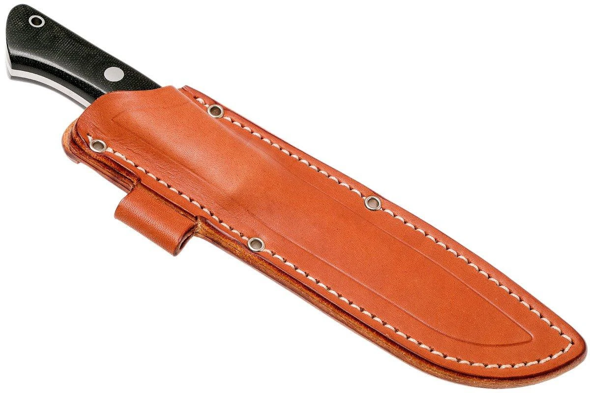 Bark River Aurora 3V, Black Canvas Micarta Cuchillo Bushcraft - Imagen 8