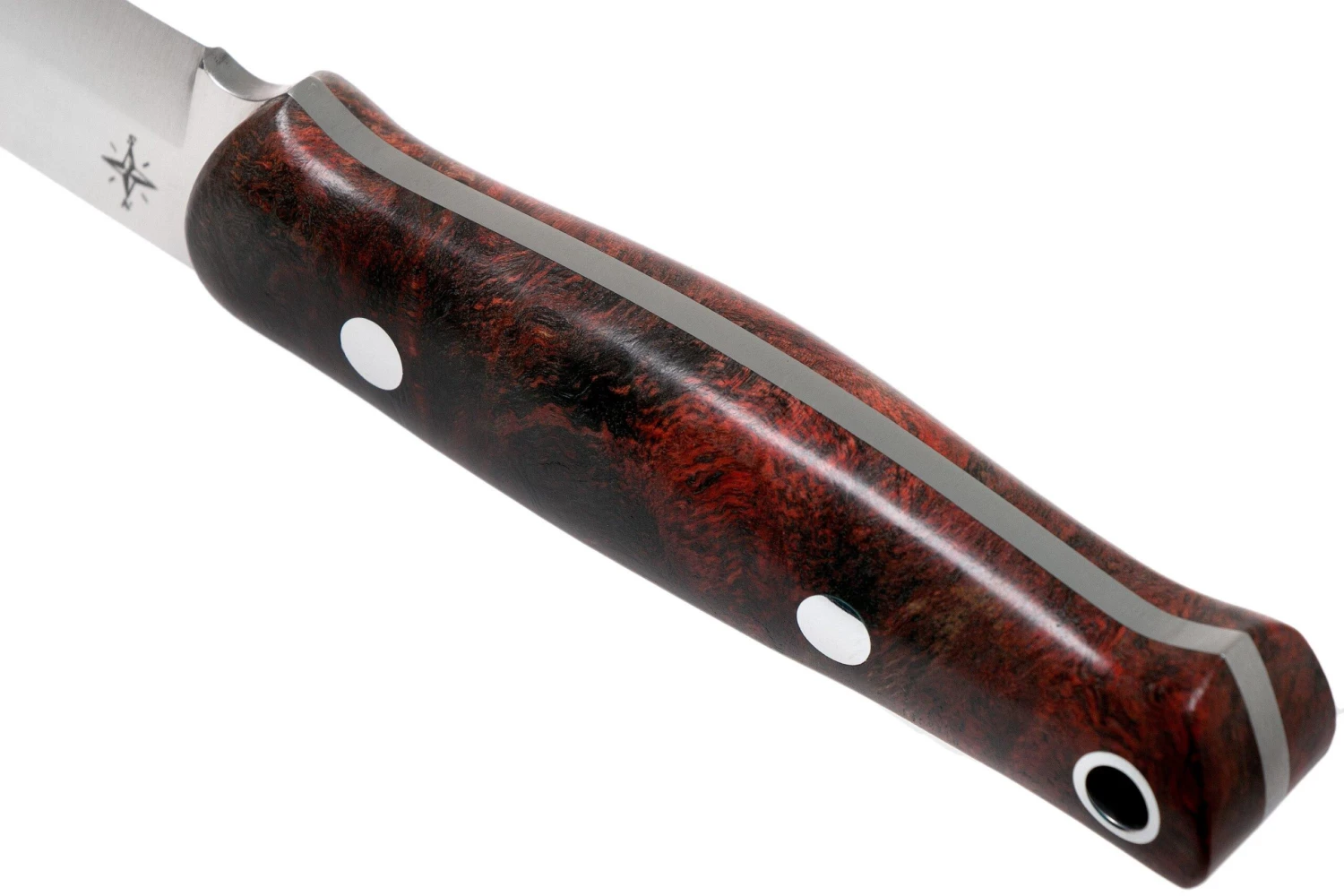 Bark River Bushcrafter II CPM 3V Hellfire Maple Burl Cuchillo Bushcraft - Imagen 4