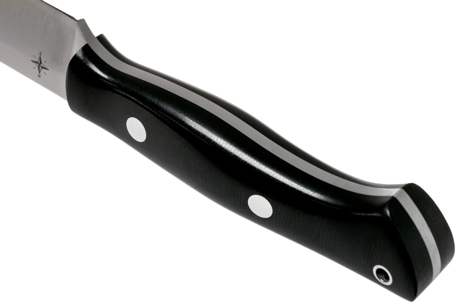 Bark River Aurora II CPM 3V, Black Canvas Micarta Cuchillo Bushcraft - Imagen 4