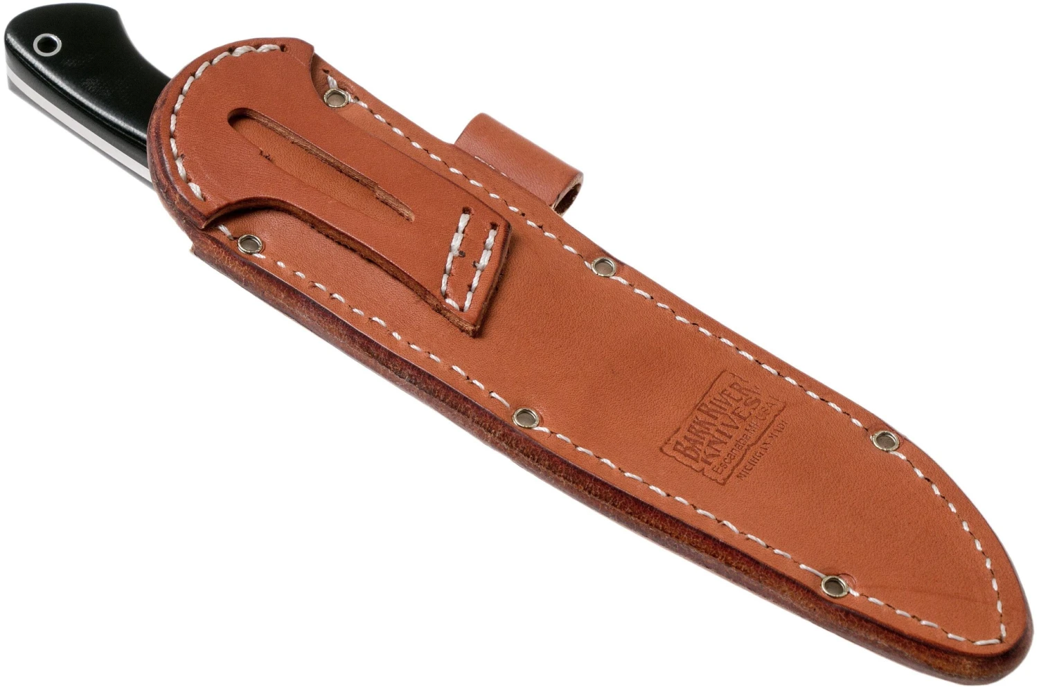 Bark River Aurora II CPM 3V, Black Canvas Micarta Cuchillo Bushcraft - Imagen 8