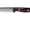 Bark River Bravo EDC CPM 3V Rampless, Burgundy Canvas Micarta Cuchillo Bushcraft