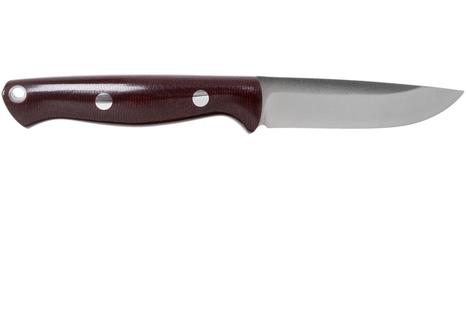 Bark River Bravo EDC CPM 3V Rampless, Burgundy Canvas Micarta Cuchillo Bushcraft - Imagen 2