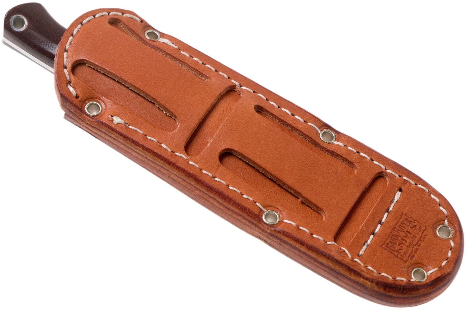 Bark River Bravo EDC CPM 3V Rampless, Burgundy Canvas Micarta Cuchillo Bushcraft - Imagen 7