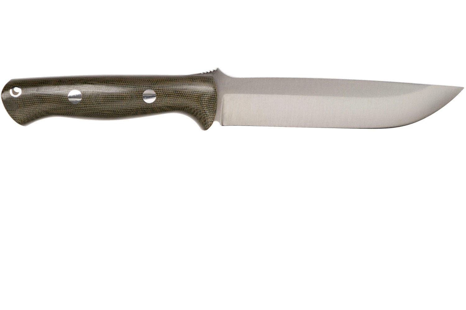 Bark River Bravo 1.5 A2 Green Canvas Micarta Cuchillo De Exterior - Imagen 2