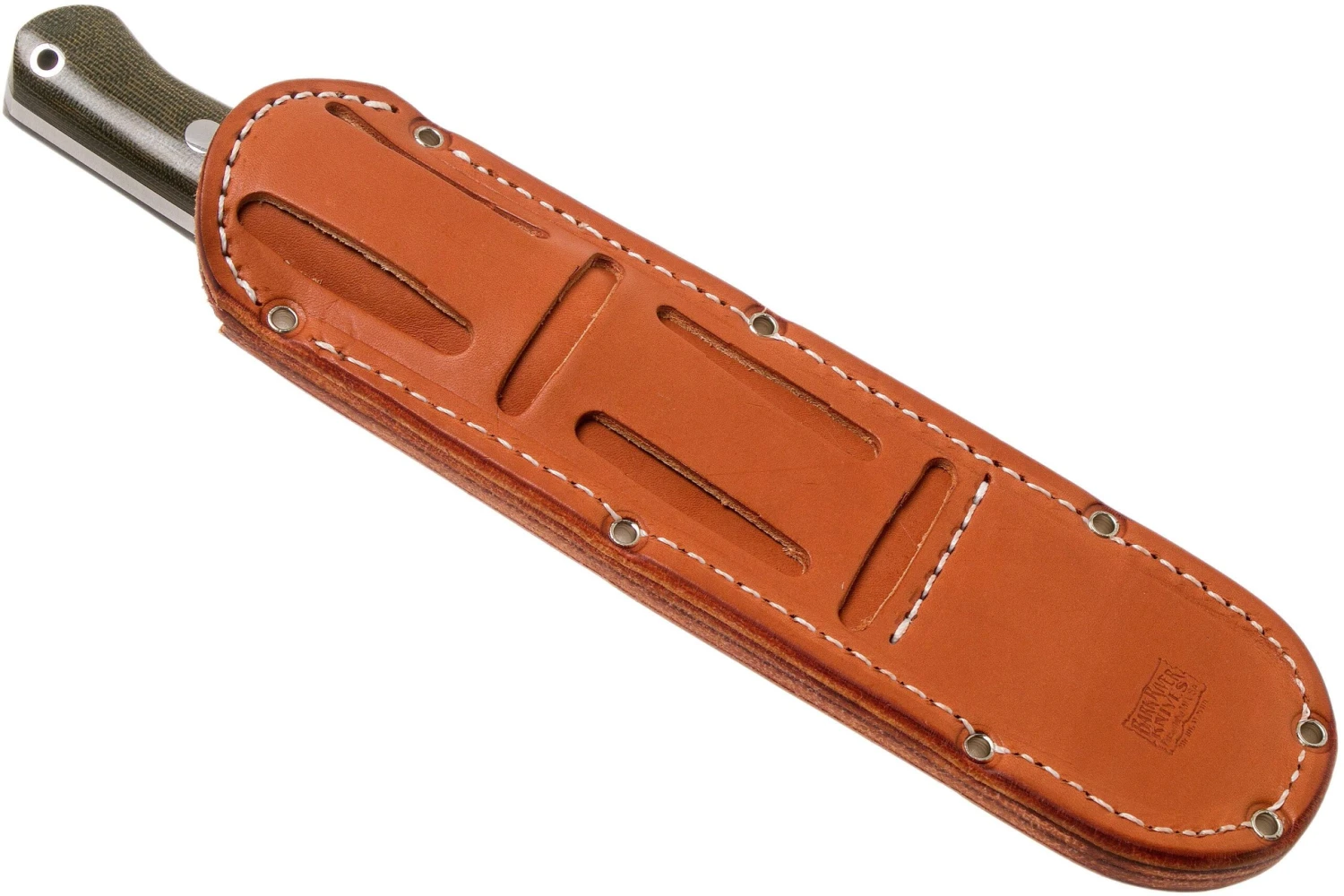 Bark River Bravo 1.5 A2 Green Canvas Micarta Cuchillo De Exterior - Imagen 7