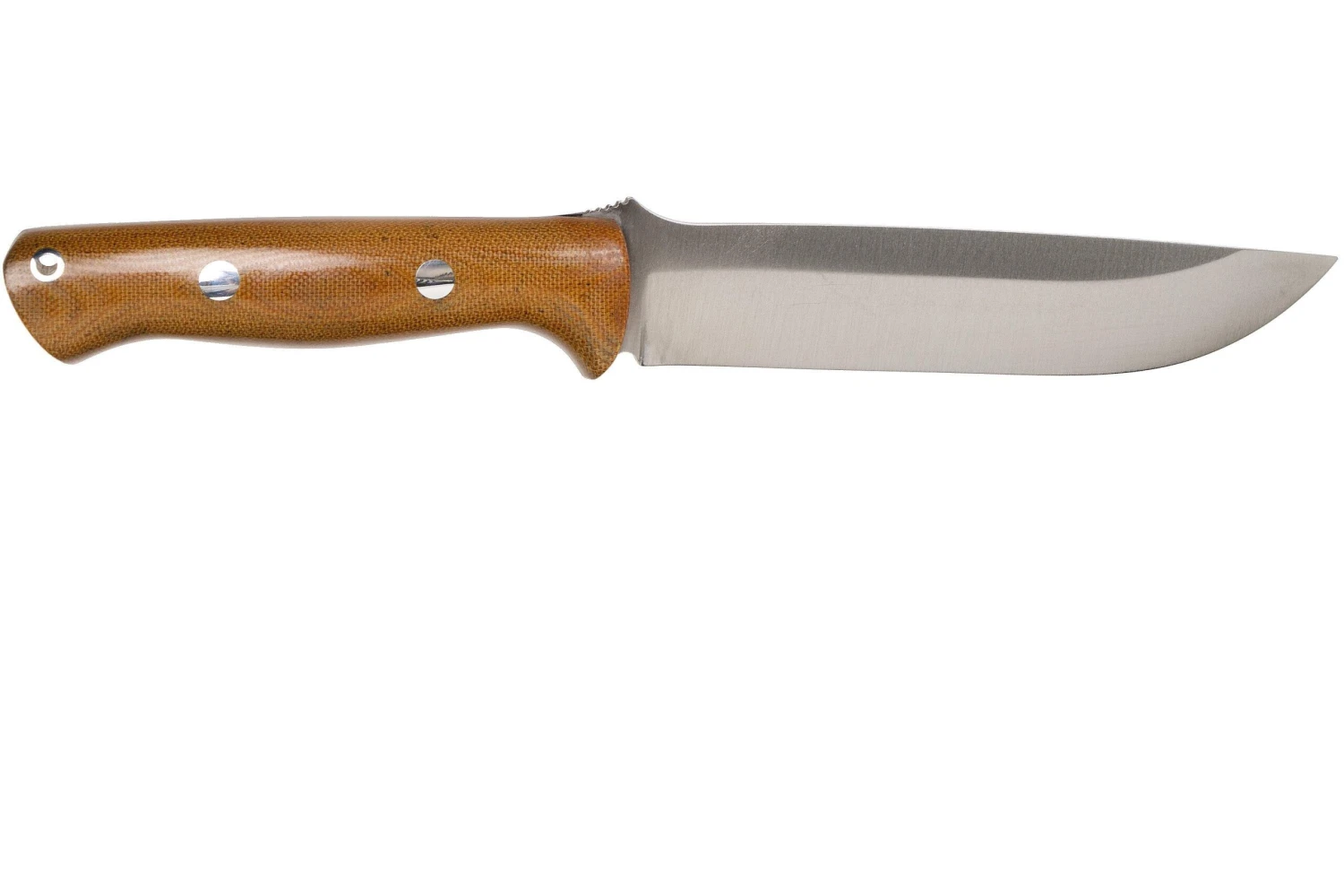 Bark River Bravo 1.5 A2 Natural Canvas Micarta Cuchillo De Exterior - Imagen 2