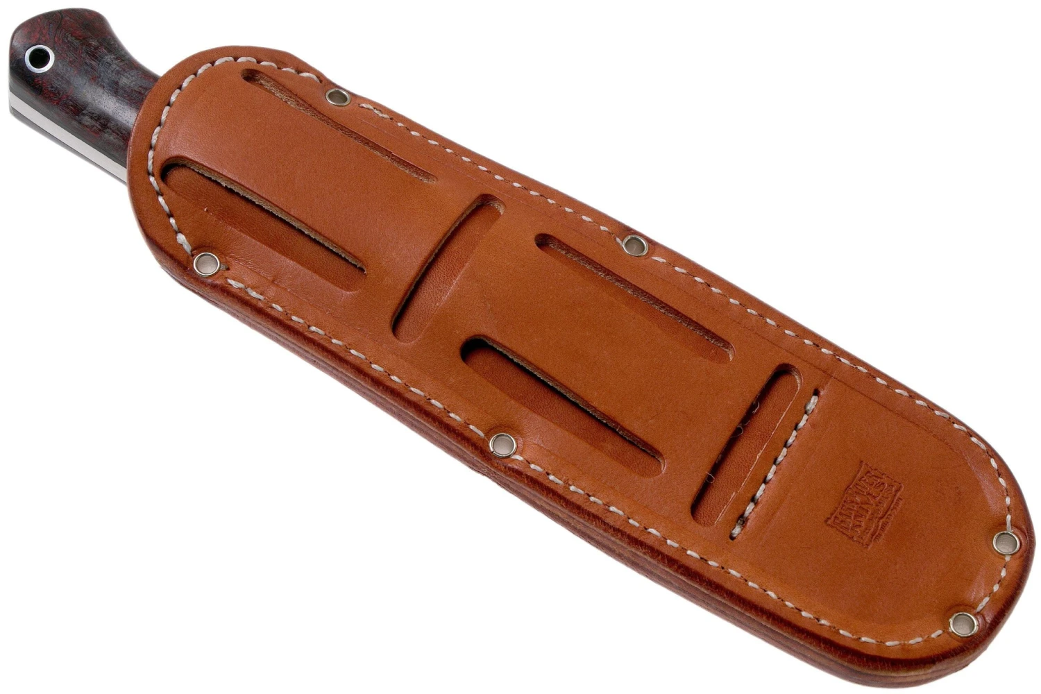 Bark River Bravo 1 CPM 3V Deep Blue & Burgundy Maple Burl Cuchillo De Exterior - Imagen 7