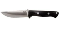 Bark River Bravo 1 LT CPM 3V, Black Canvas Micarta, Funda Marrón