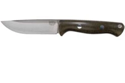 Bark River Bravo 1 LT CPM 3V Rampless, Green Canvas Micarta Cuchillo De Exterior