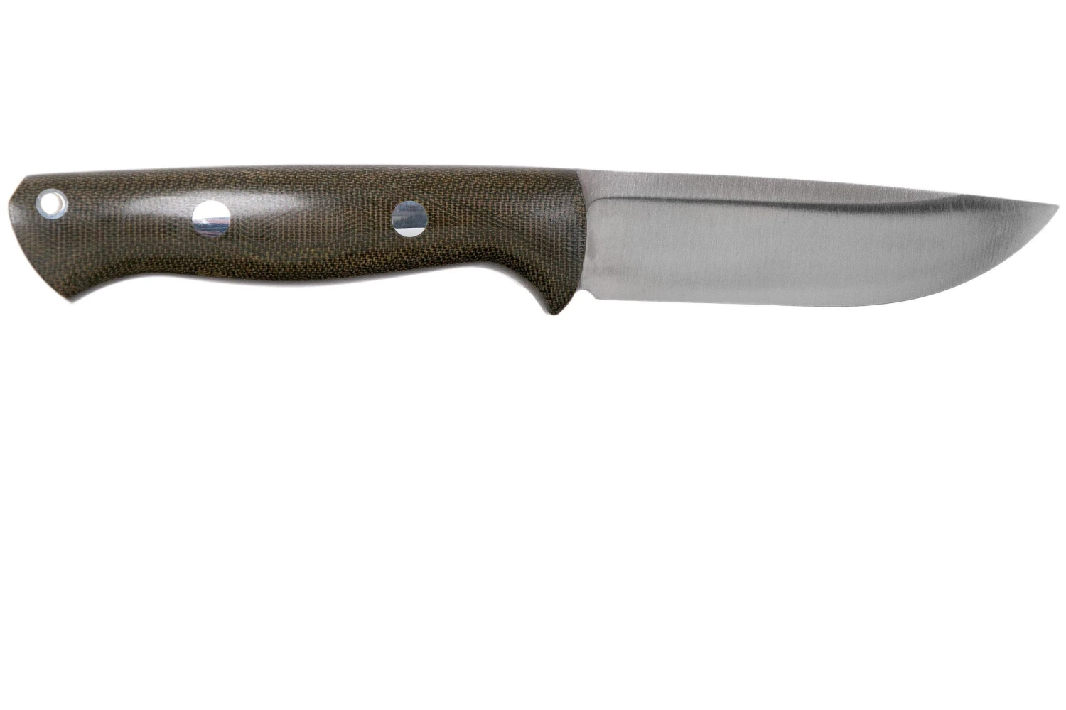 Bark River Bravo 1 LT CPM 3V Rampless, Green Canvas Micarta Cuchillo De Exterior - Imagen 2