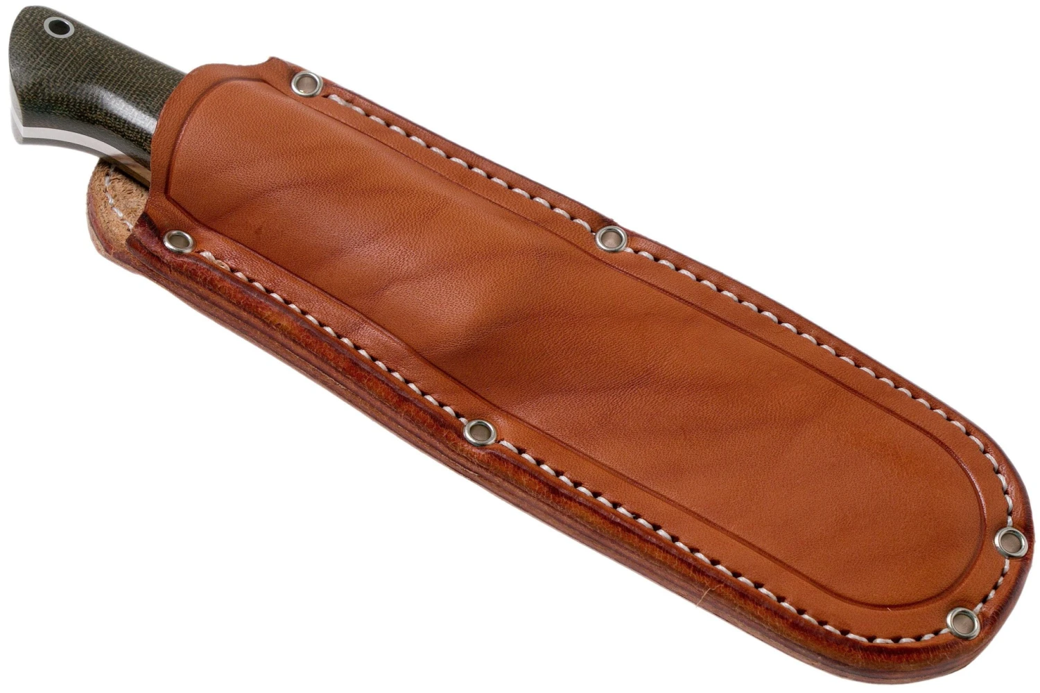 Bark River Bravo 1 LT CPM 3V Rampless, Green Canvas Micarta Cuchillo De Exterior - Imagen 6