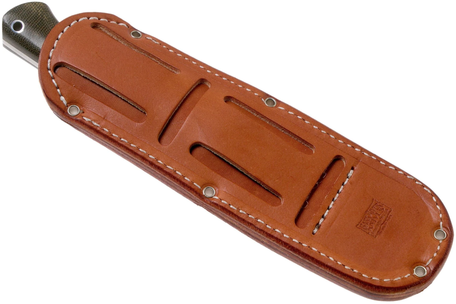 Bark River Bravo 1 LT CPM 3V Rampless, Green Canvas Micarta Cuchillo De Exterior - Imagen 7