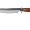 Bark River Highwayman III A2 Stacked Leather, Black Gold Maple Bowie Cuchillo