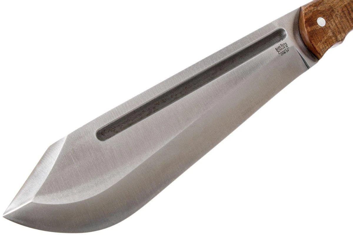 Bark River JX5 Vengeful 1 CPM 3V Dark Curly Maple Machete - Imagen 3