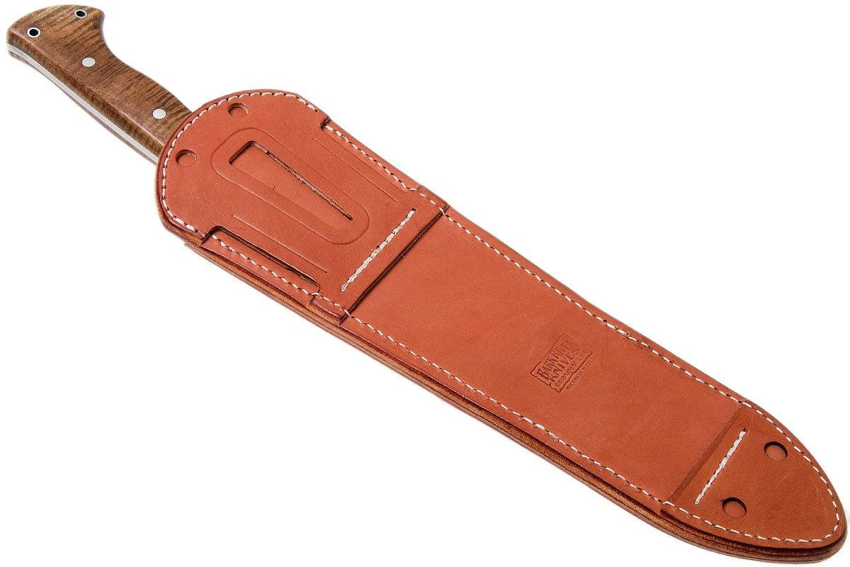 Bark River JX5 Vengeful 1 CPM 3V Dark Curly Maple Machete - Imagen 8