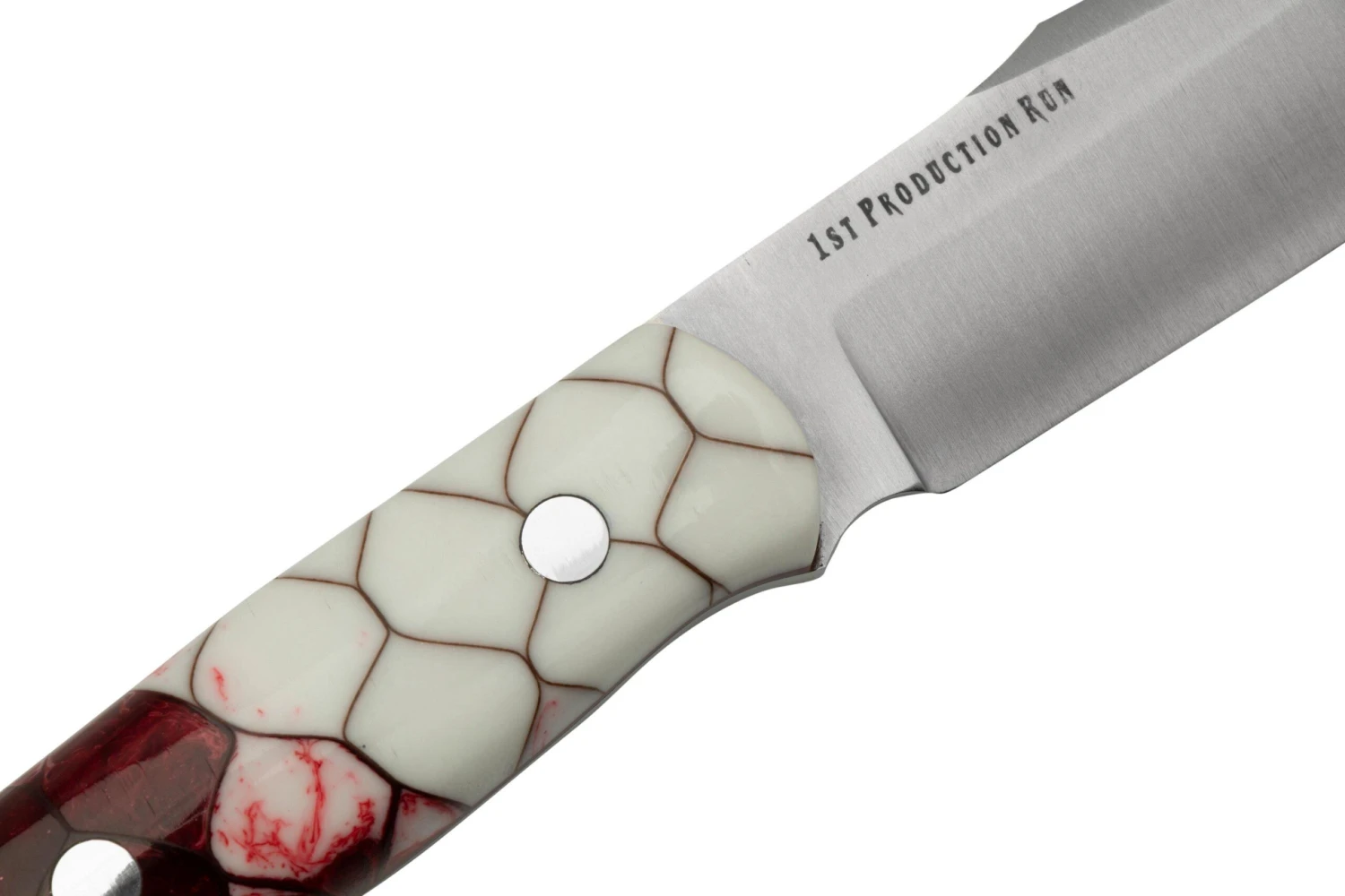 Bark River Ultra Lite Field Knife CPM 3V Ruby Frost Dragonscale Red Liner, Cuchillo Bushcraft - Imagen 5