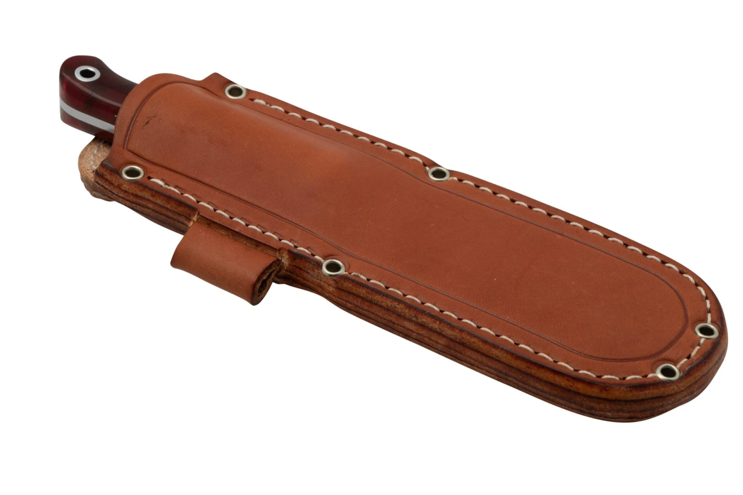 Bark River Ultra Lite Field Knife CPM 3V Ruby Frost Dragonscale Red Liner, Cuchillo Bushcraft - Imagen 6