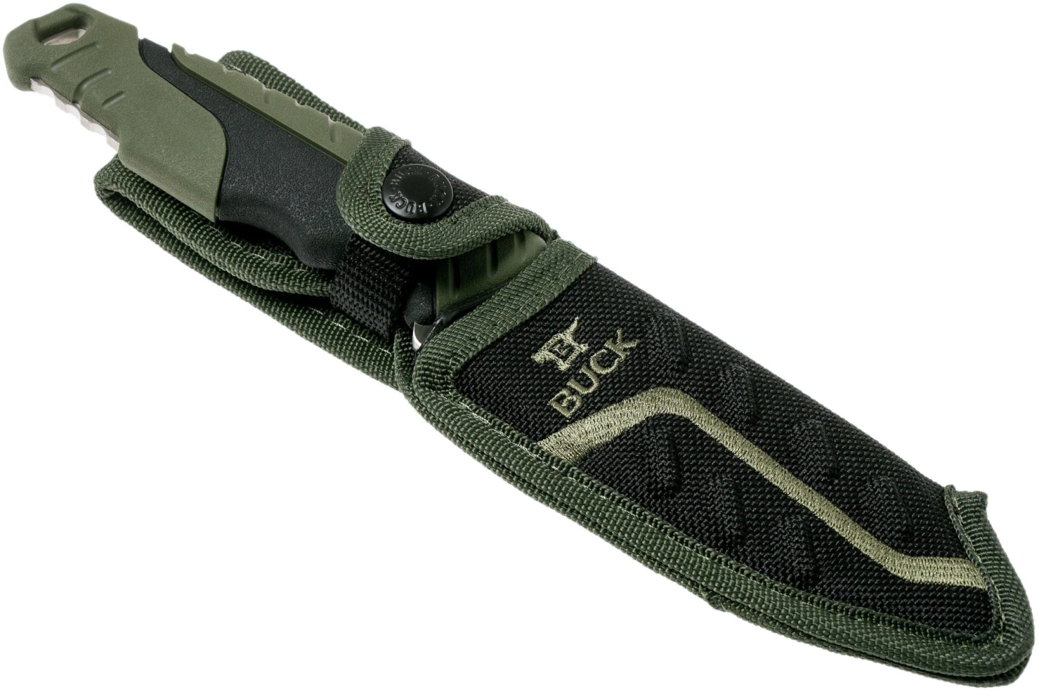 Buck Pursuit Large Green 656GRS Cuchillo De Caza - Imagen 7