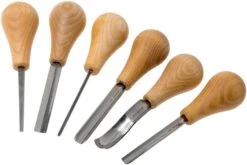 BeaverCraft Palm Chisel Wood Carving Set SC05, Juego Para Tallar Madera