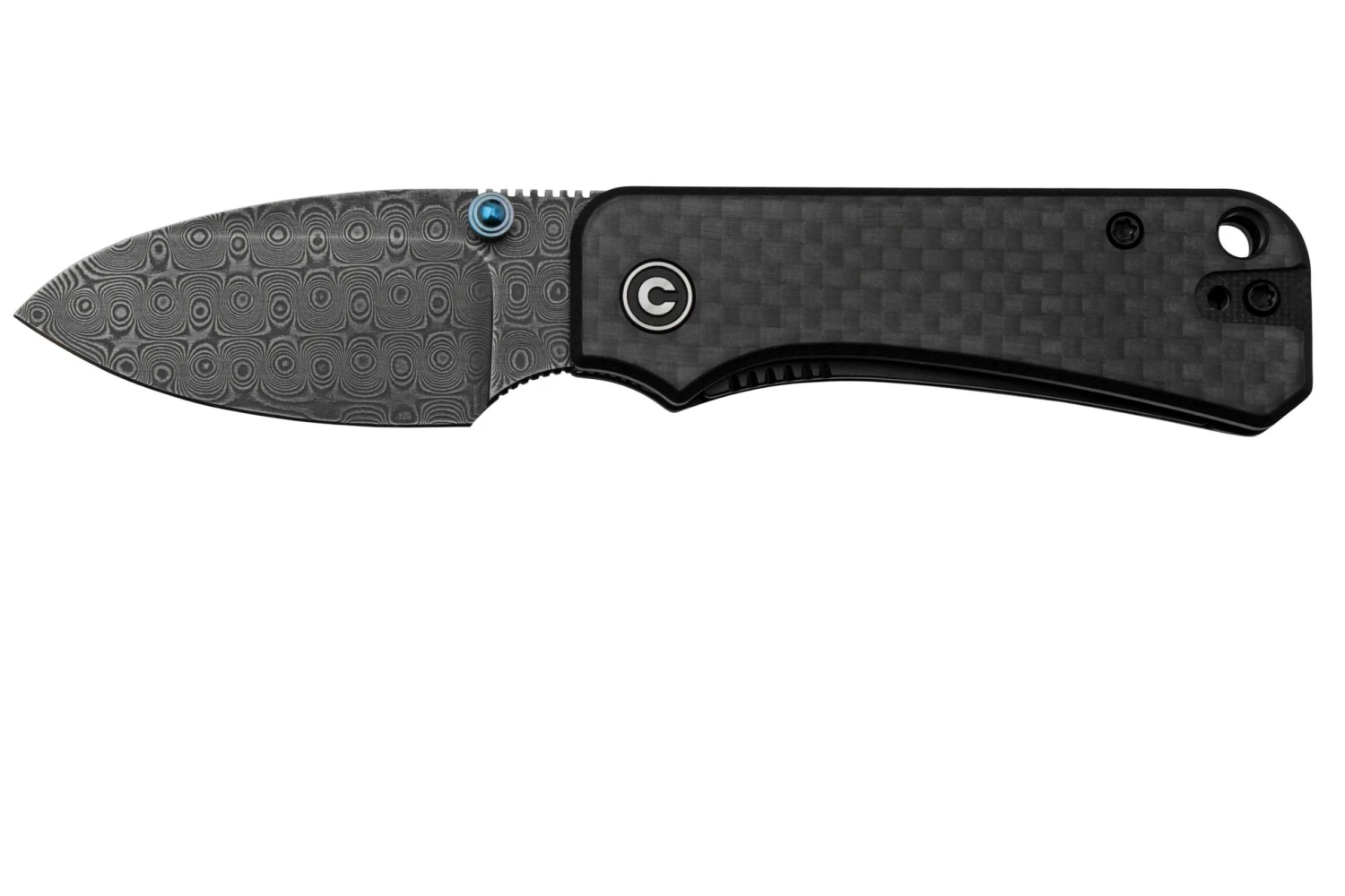 Civivi Baby Banter C19068S-DS1 Carbon Fiber, Damascus Navaja, Diseño De Ben Petersen