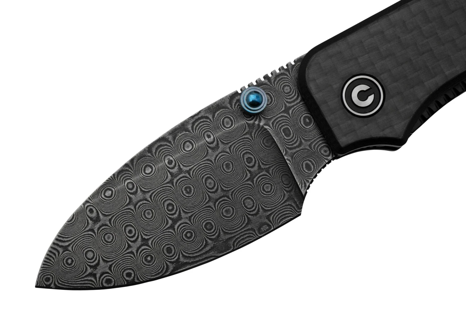 Civivi Baby Banter C19068S-DS1 Carbon Fiber, Damascus Navaja, Diseño De Ben Petersen - Imagen 3