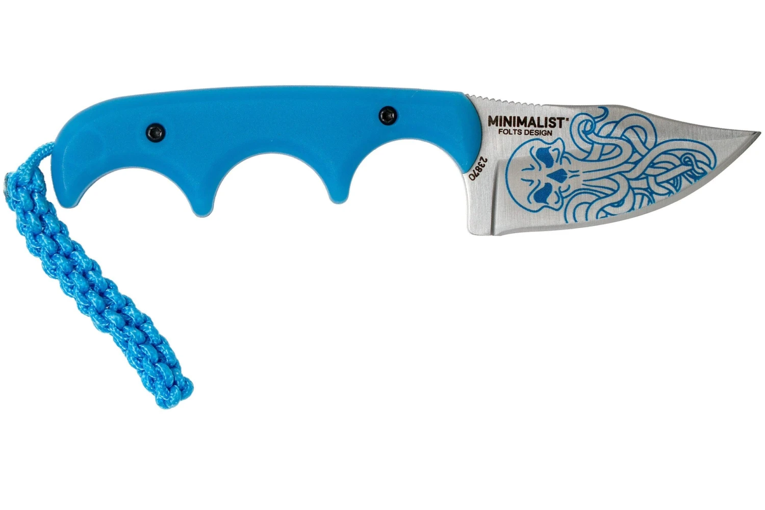 CRKT Minimalist Bowie Cthulhu 2387O Cuchillo De Cuello, Alan Folts Design - Imagen 2