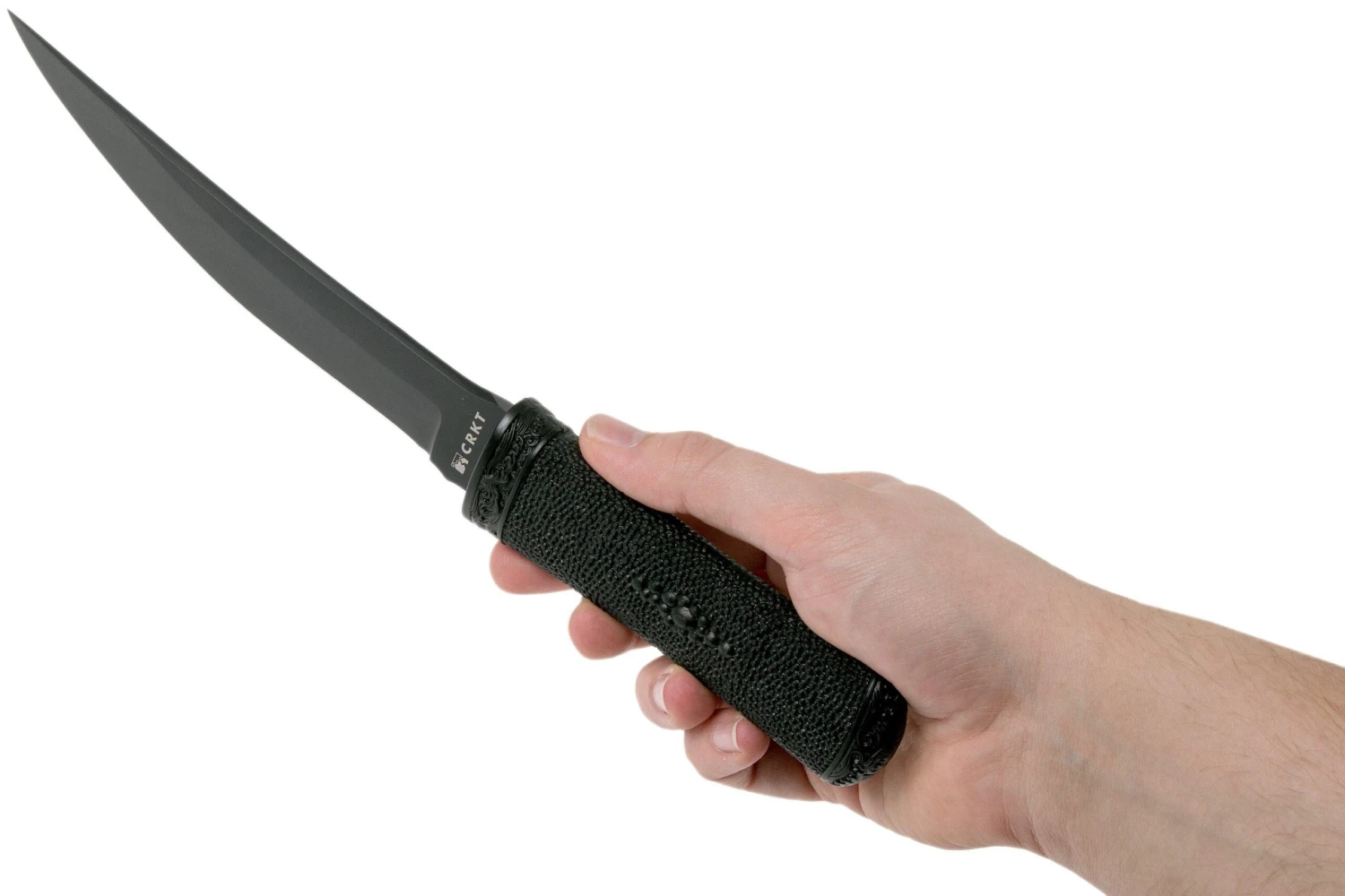 CRKT Hissatsu Black 2907K Fixed Cuchillo Fijo, James Williams Design - Imagen 6