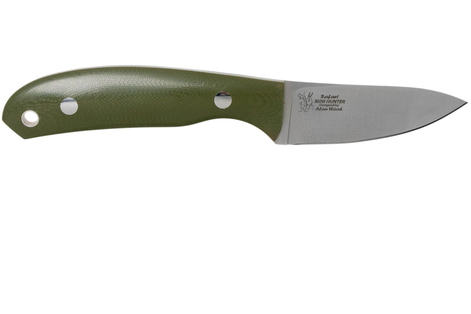 Casström Safari Olive G10 Cuchillo De Caza 10607 Leather Sheath, Alan Wood Design - Imagen 2