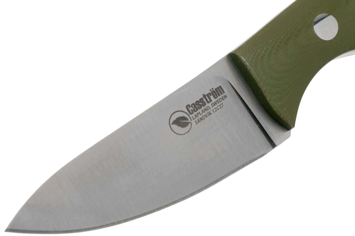 Casström Safari Olive G10 Cuchillo De Caza 10607 Leather Sheath, Alan Wood Design - Imagen 3
